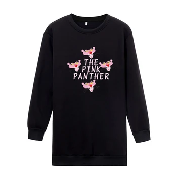 

a4135 Harajuku leopard print Pink Sweatshirt Autumn Winter Women Kawaii Loose Long Sleeves Tops Oversized long Hoodies