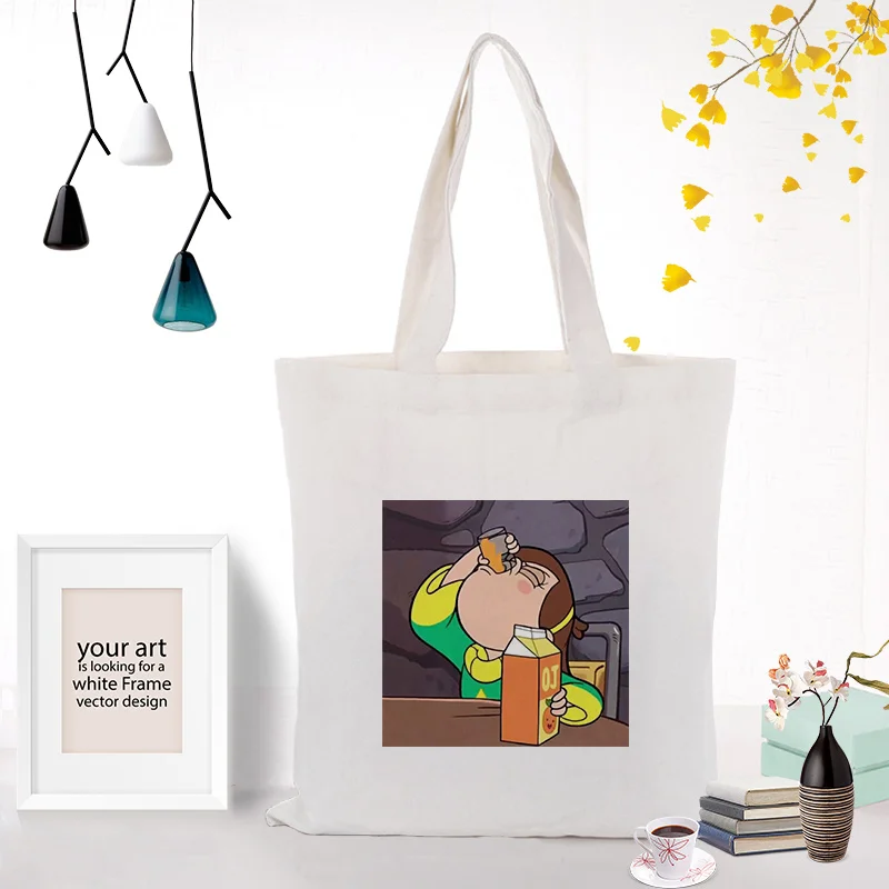 Желтая серия сумки вместительная сумка для покупок сумка на заказ Печать текстовый логотип DIY ежедневное использование эко экологическая