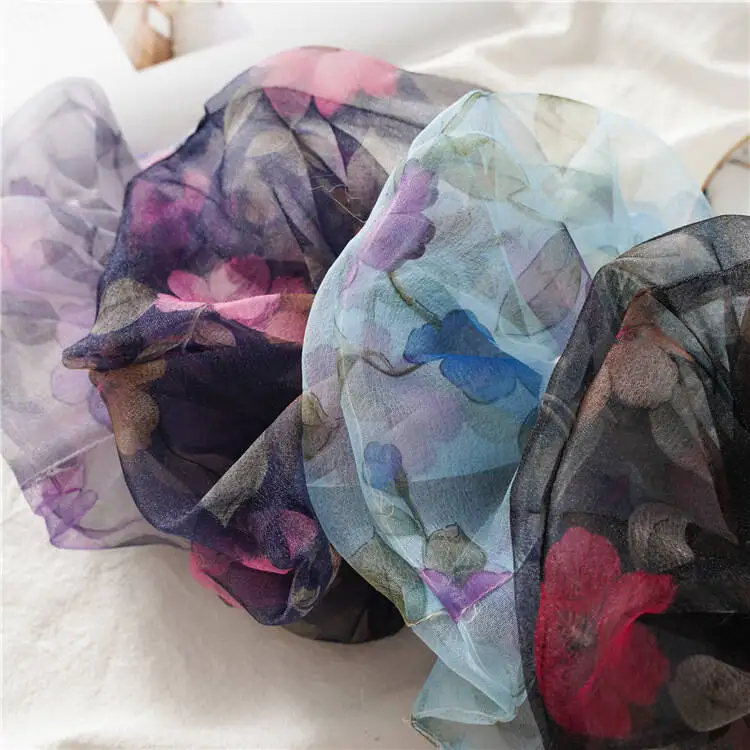 

Spring and summer super thin pancake circle female fresh floral large intestine circle hair circle