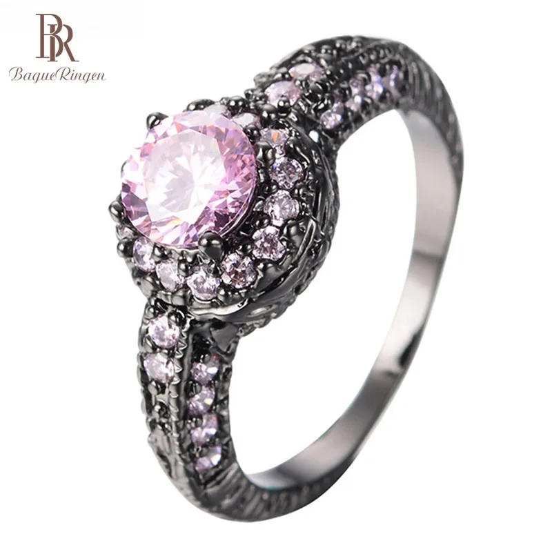 Bague Ringen, хорошие продажи, серебро 925, ювелирное изделие, кольцо на палец, женский стиль, для бизнеса, Черное золото, порошок, кристалл, Великолепные Подарки