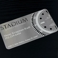 Дешевая цена с разрезами и металлическими визитными картами из нержавеющей стали