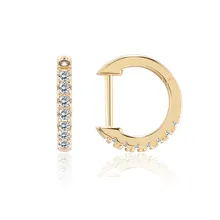 Модные Простые Стильные Популярные фианиты для женщин ювелирные изделия Aretes прекрасные золотые розовые золотые кольца Серьги Подарки