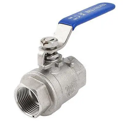 3/4PT Женский 90 градусов поворотным рычагом Нержавеющая сталь 2 шт. шаровой клапан