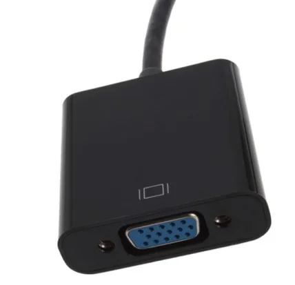 HDMI в VGA кабель, HDMI в VGA адаптер, HDMI в VGA конвертер, пластиковый пакет, белый и черный 100 шт./лот