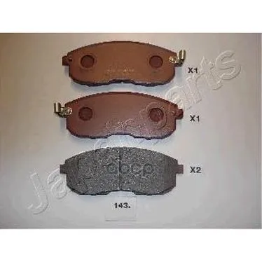 Колодки Тормозные Дисковые Japanparts Pa143af Japanparts арт. PA143AF