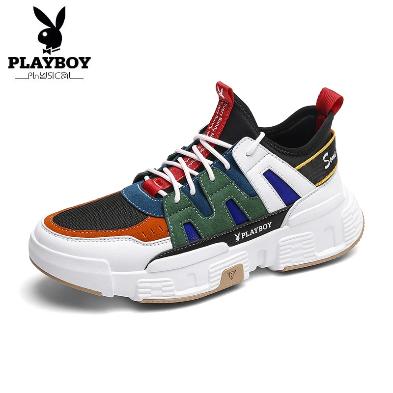 PLAYBOY/Новинка; дышащая мужская обувь; модная Высококачественная Мужская Повседневная обувь; удобные кроссовки для пары; PL615107