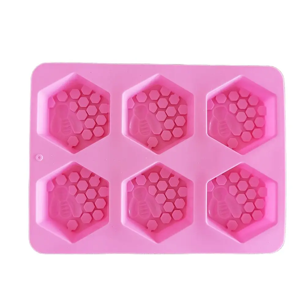 New 4 Cavity 3D Handmade Silicone Soap Molds Massage Therapy Bar Making ...
