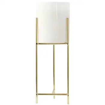 

Ceramic Flower Stand Kit Water Planting Vase Nordic Style Iron Ceramics Succulent Flowerpot Iron Flower Stand Flower Pot Planter