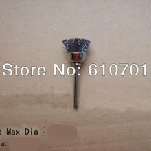 5 шт. Миска/чашка форма 15 мм Концевая проволока из нержавеющей стали щетка 3 мм оправка для вращающихся инструментов электрическая шлифовальная машина