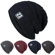 Мужская зимняя шапка из плотного хлопка и бархата, теплая вязаная шапка, крутая Красивая шапка с 23 цифрами, новые аксессуары