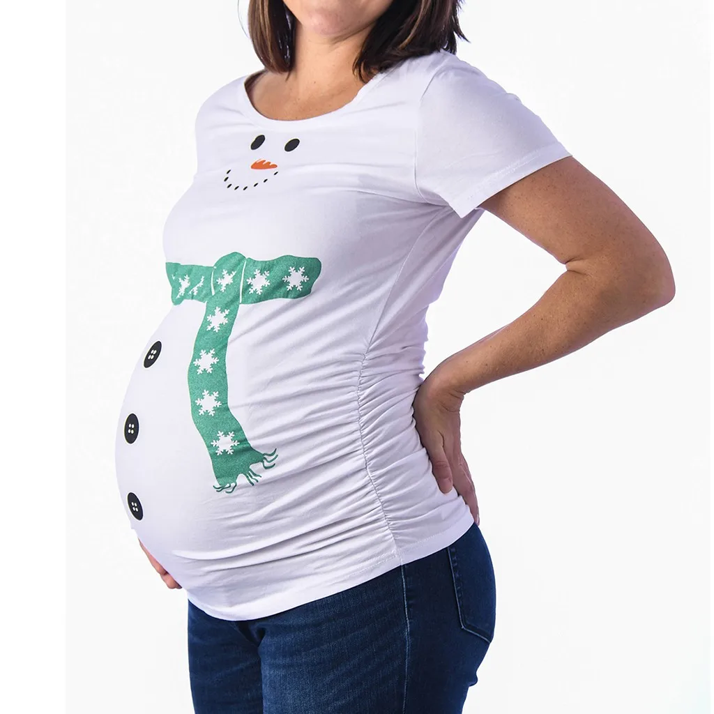 Pregnant Maternity T Shirts Women Cute 