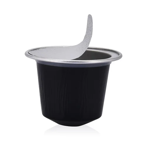 Black Многоразовые одноразовые пустая кофейная капсула чашки Pods+ алюминиевые уплотнения наклейки для Nespresso Автоматическая Кофейня машина производитель - Цвет: Black
