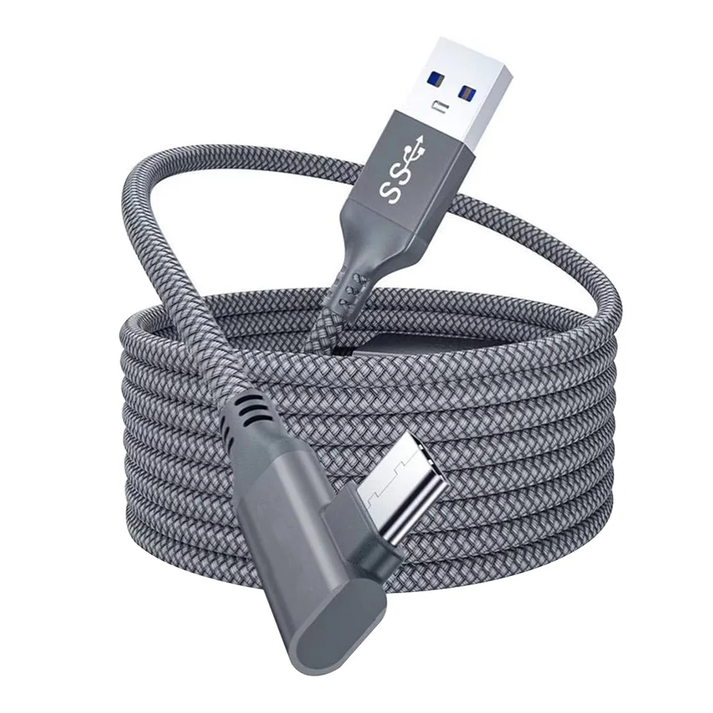 5M Data Line Charging Cable For Oculus Quest 2 Link VR Headset for Quest2 VR Data Transfer Fast Charges VR Headset Accessories76660VR Glasses And Accessories  5M Charging Cable Data Line for Oculus Quest 1/2 Link VR Headset USB 3.0 Type C Data Transfer Type-C To USB-A Cord VR Accessorie