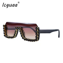 Квадратные солнцезащитные очки для женщин с кристаллами, женские роскошные брендовые дизайнерские солнцезащитные очки с бриллиантами, стразы, очки для женщин и мужчин, UV400