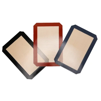 

1PCS Cake Cookie Macaron Oil Proof Baking Liner Pastry Mat Bakeware Cooking Silicone Mat Non-Stick Silicone Baking Pad