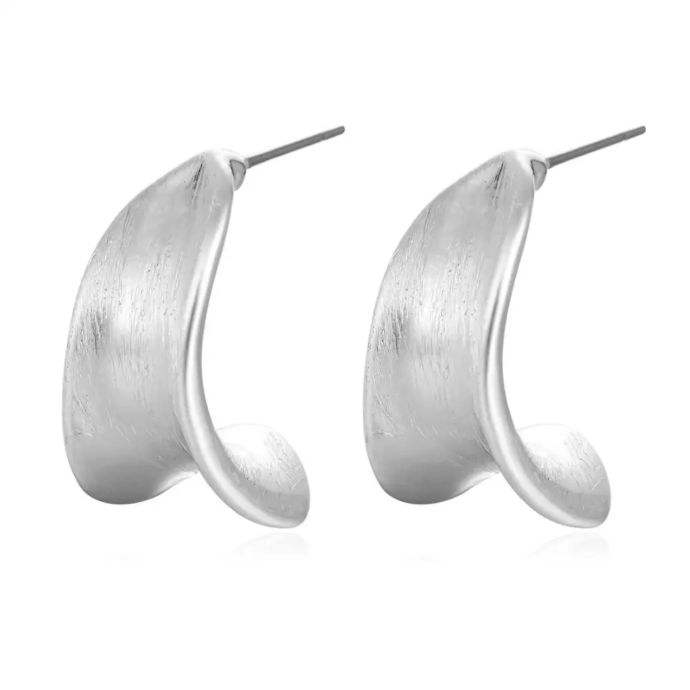 Style10-Silver 5 стилей, массивные серьги для женщин, золотой, серебряный цвет, серьги-кольца с кристаллами, круглые Винтажные серьги, ювелирные изделия Aros Aretes - Окраска металла: Style10-Silver