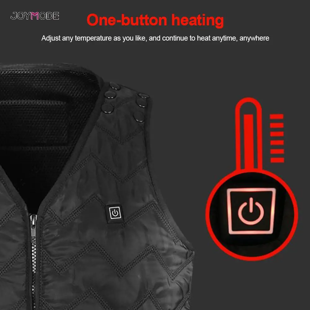 JOYMODE мужской открытый USB Инфракрасный нагревательный жилет куртка зимняя гибкая электрическая тепловая одежда жилет для спорта Пешие прогулки