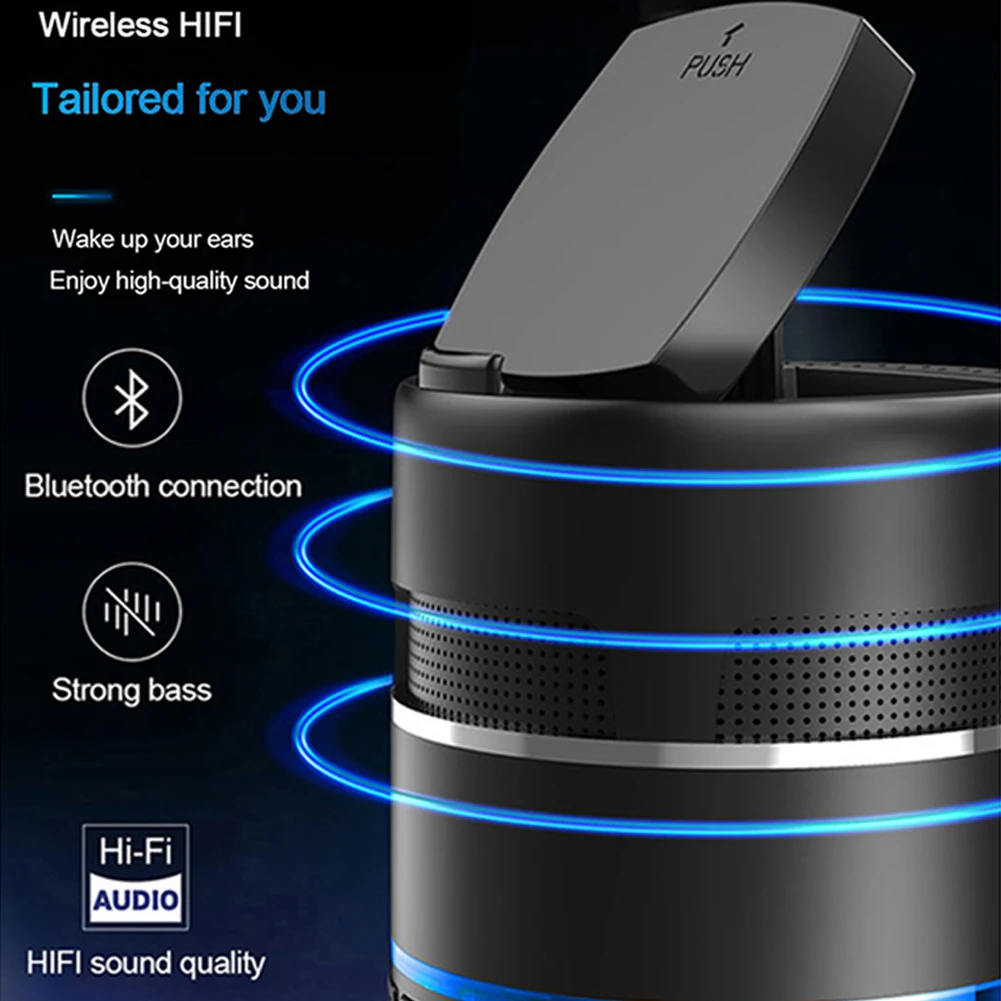 Подарок без потерь Bluetooth динамик Многофункциональный портативный Поддержка TF карта перезаряжаемый FM радио HiFi стерео объемный звук мини