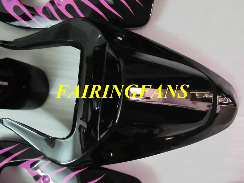 Литья под давлением обтекателя тела для GSXR600 750 K4 04 05 R 600 GSXR750 2004 2005 розовый Обтекатели с пламенем Кузов+ подарки SE65