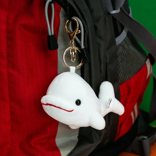 about 13cm Ocean beluga whale plush toy soft doll kids toy Keychain handbag  pendant ornament birthday gift b0918|Stuffed & Plush Animals| - AliExpress