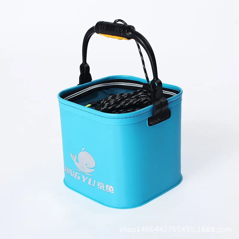 Faltbare Eimer 3er-Set – Zusammenklappbar, 20 Liter, Aus Robustem 500D Stoff, Orange