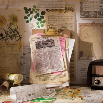

Vintgae Material Paper Antique Old Map English manuscript Background Paper DIY scrapbook album DIY diary decoration Craft Paper