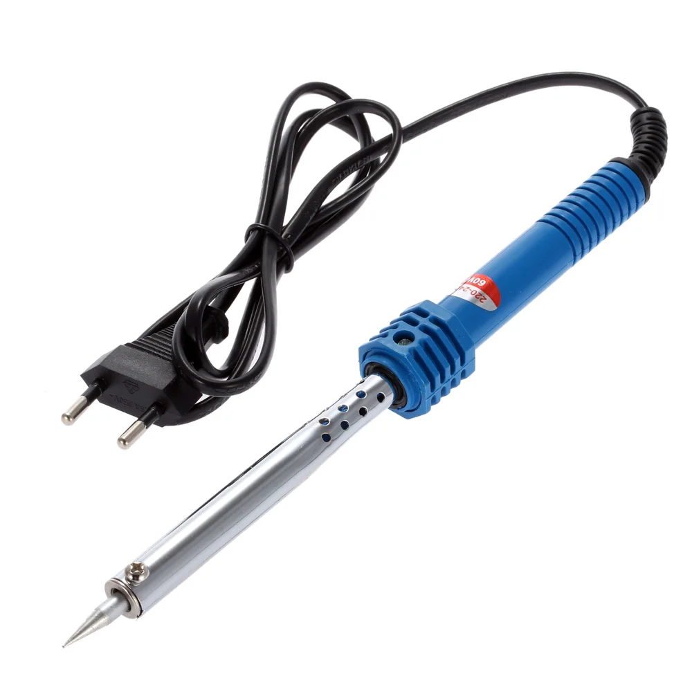

60W 10Pcs DIY Electric Soldering Iron Tool Kit Tin Wire Desoldering Pump Multimeter Tweezers Sponge Screwdrivers Iron US/EU Type