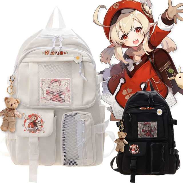 Elinasart Zhongli Morax Genshin Impact backpack bag purse www.ugel01ep
