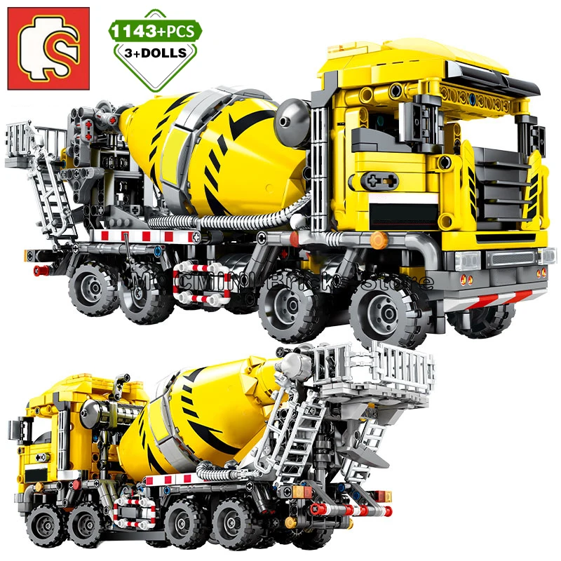 Конструктор Модель город Инженерная бульдозер автомобиль грузовик