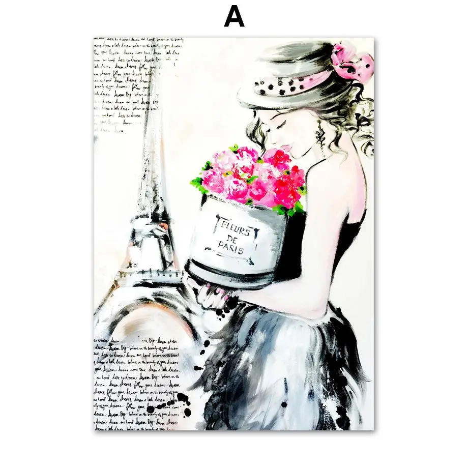 Fahion-Sexy-Gossip-Girl-Paris-High-Heels-Wall-Art-Canvas-Painting-Nordic-Posters-And-Prints-Wall (3)