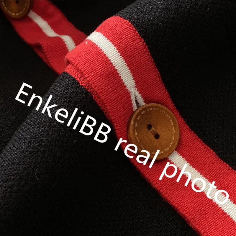 EnkeliBB Bebe; корейский Детский Зимний вязаный кардиган; Одинаковая одежда для мамы и дочки; Брендовое вязаное пальто для девочек; Модные топы для малышей