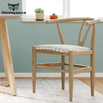 

Chinese Classical Wooden Chair Modern Dining Room Chairs Coffee Shop Study Chair Retro House Bedroom Learning Makeup Chair