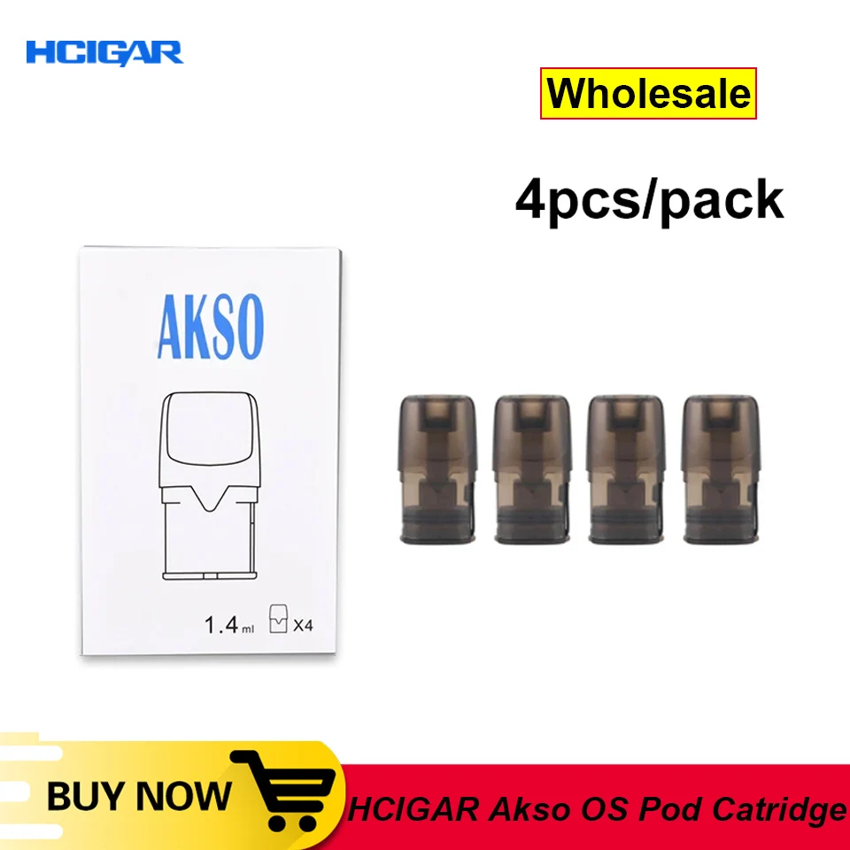 Tanie Oryginalny HCIGAR Akso system operacyjny wielokrotnego napełniania kasety 1.4ml pojemność sklep