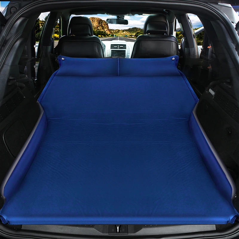 Car Inflatable Bed SUV Car Mattress Rear Row Car Travel Sleeping Pad Off-road Air Bed Camping Mat Air Mattress Auto Accessories