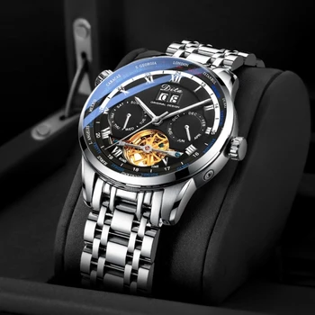 

2020 luxury relogio masculino mens watches tourbillon automatic mechanical watch men wristwatch reloj hombre