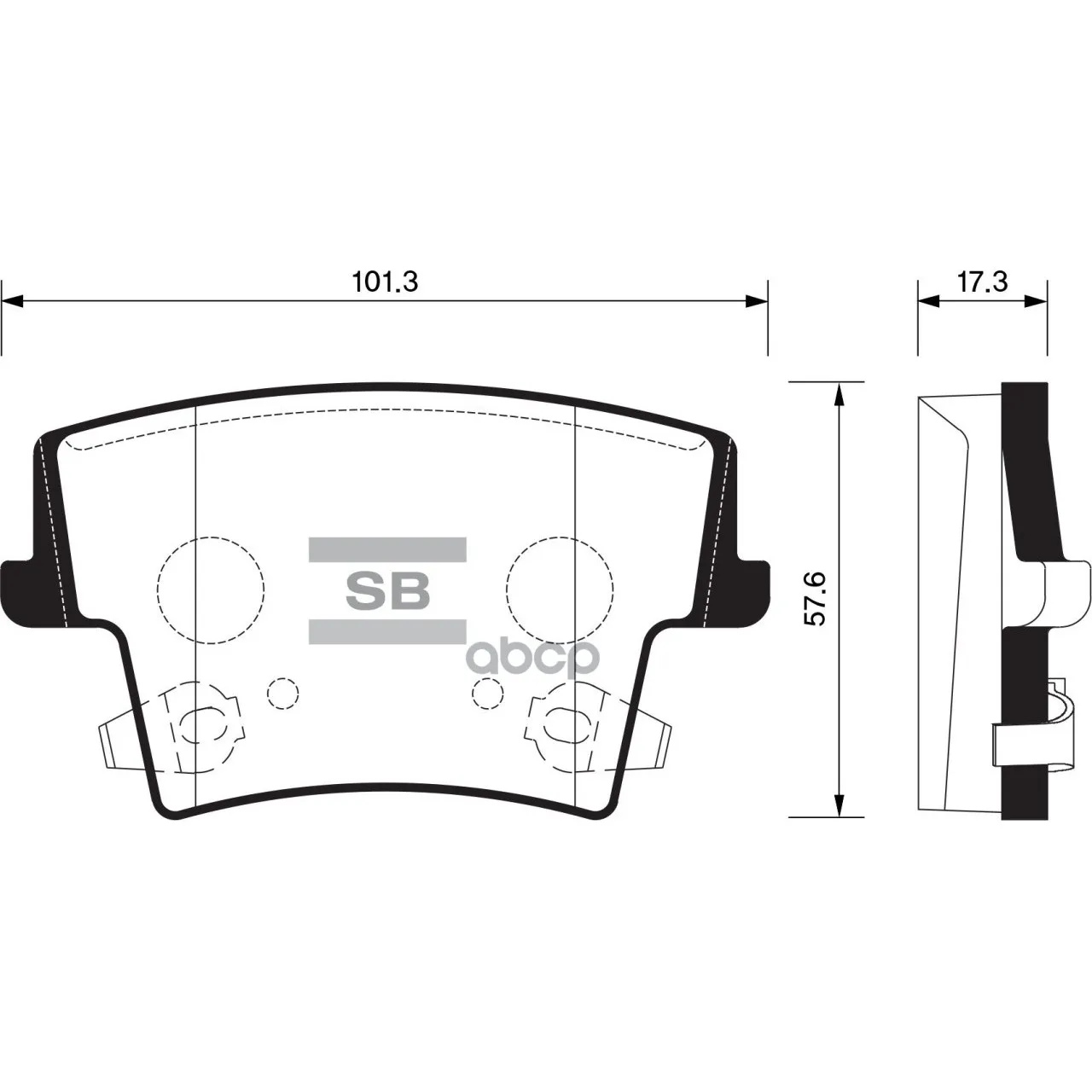 Колодки Тормозные Chrysler 300c 04- Задние Sangsin Brake Sp1508 Sangsin brake арт. SP1508