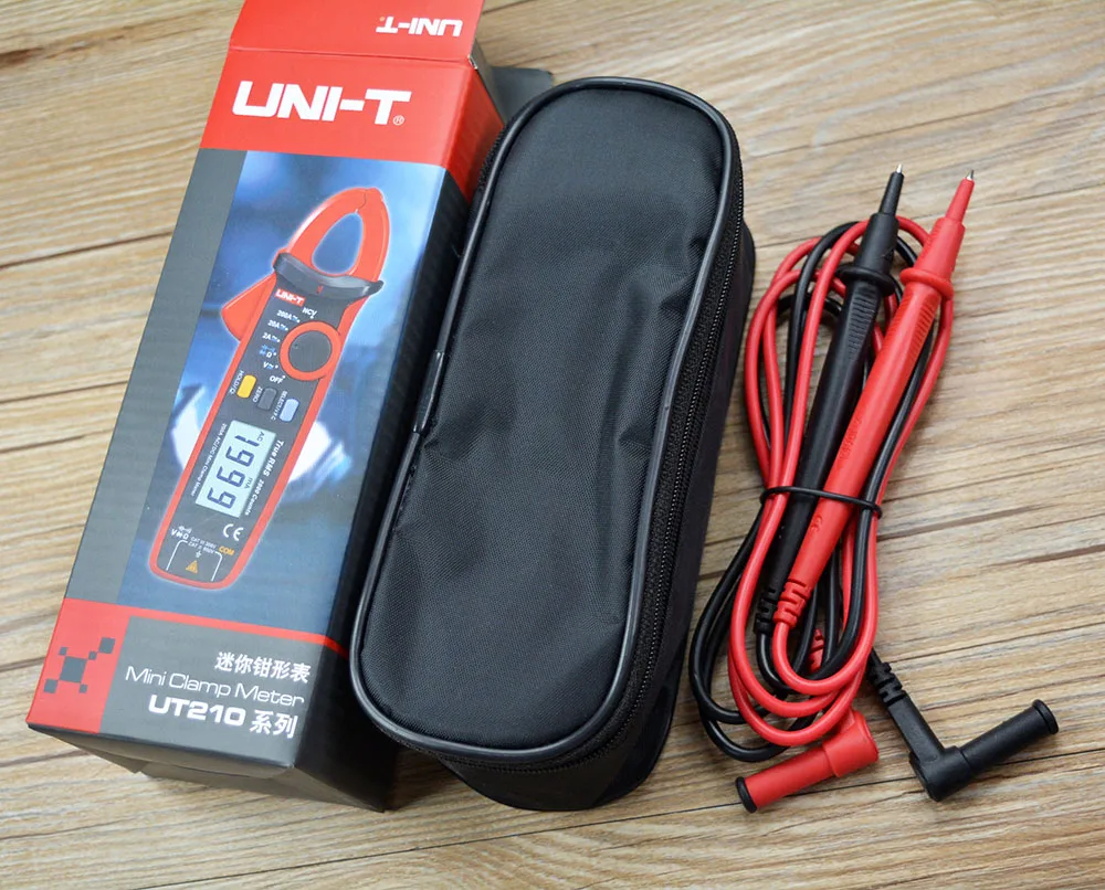 UNI-T UT210E Ручной цифровой клещи мультиметр RMS 100A AC/DC мини-сопротивление UNI-T Мини цифровые клещи