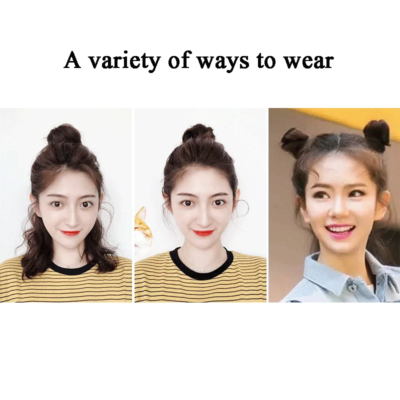 DIFEI синтетический шиньон пончик-шиньон когти клип-в волосы hairbun аксессуары для волос пучок волос для женщин