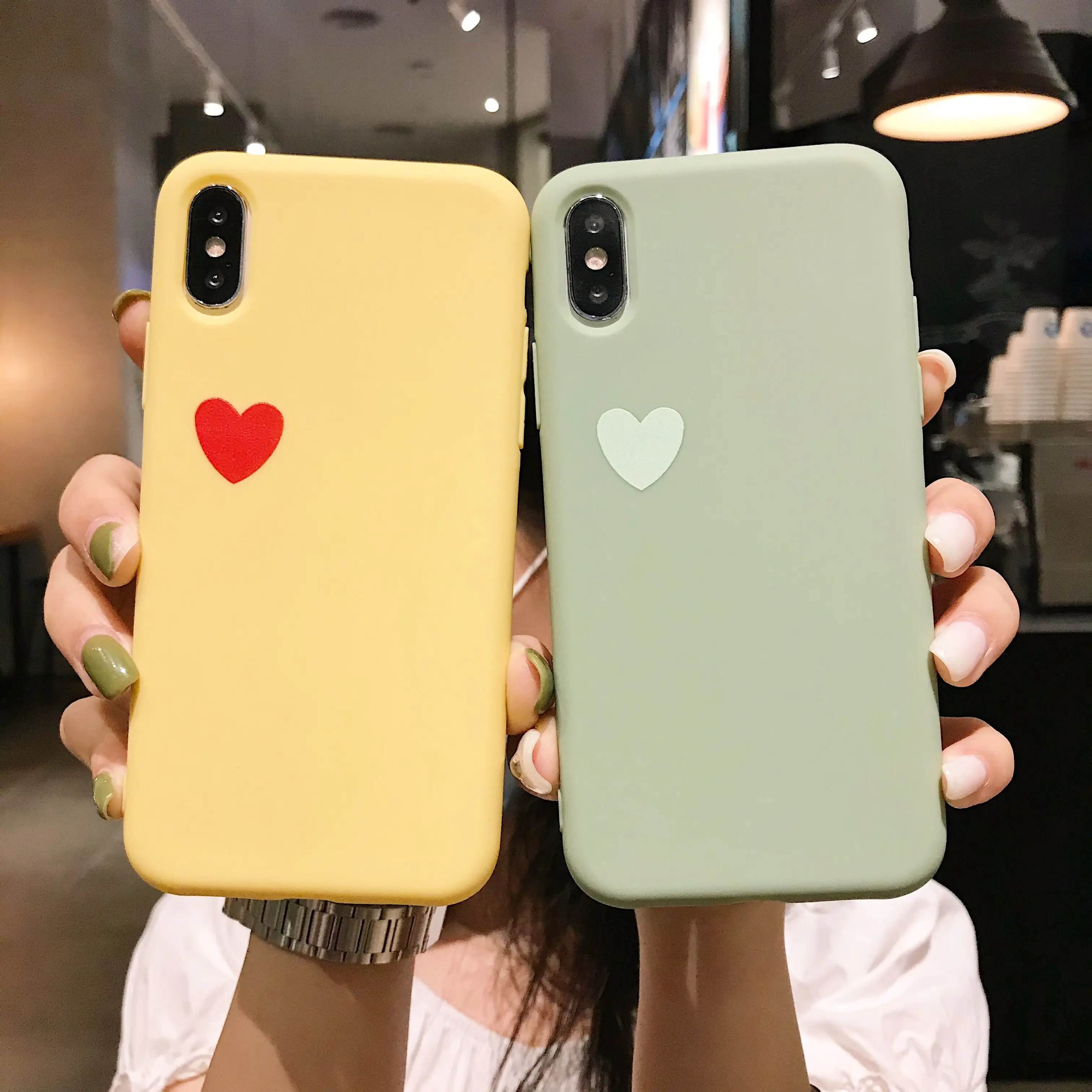 Силиконовый чехол с сердечками для iPhone 11 pro X XR XS Max 7 8 6 6s Plus задняя крышка Мягкий