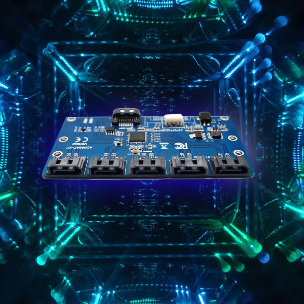 Адаптер Sata 1-5 портовый конвертер разветвитель порта Sata Riser концентратор карт Sata Расширение Sata карты