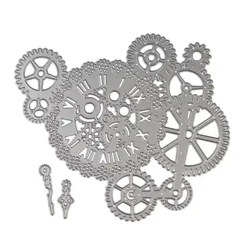 

AZSG Watches Gear Cutting Dies For DIY Scrapbooking Decorative Card making Die Cutter Craft Fun Decoration 15*16.8 cm