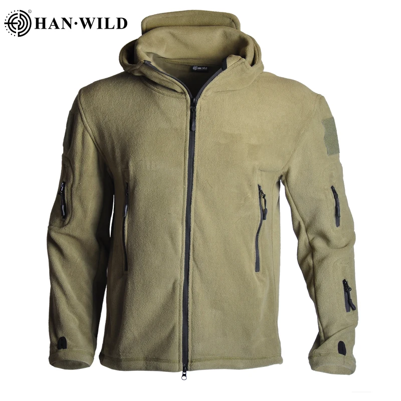 HAN WILD Tactical Fleece Jacket Uniform Men Jacket Coat Military Soft Shell Casual Jacket Men Thermal Army Clothing Multi-pocket HAN WILD Tactical Fleece Jacket Uniform Men Jacket Coat Military Soft Shell Casual Jacket Men Thermal Army Clothing Multi-pocket