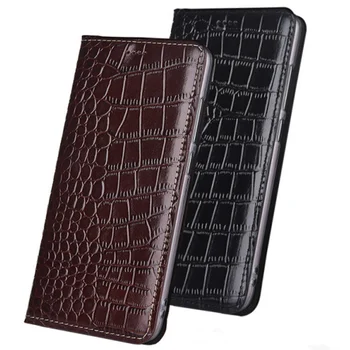 

Crocodile genuine leather magnetic holder holster cover for Asus Zenfone 6 2019/Asus Zenfone 6Z ZS630KL phone case card holder