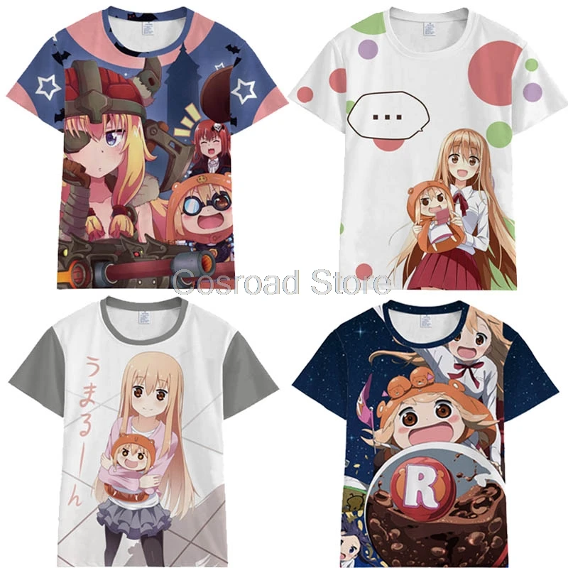 Cosroad мультипликационный персонаж дома Умару Косплей Футболка Himouto! Umaru chan