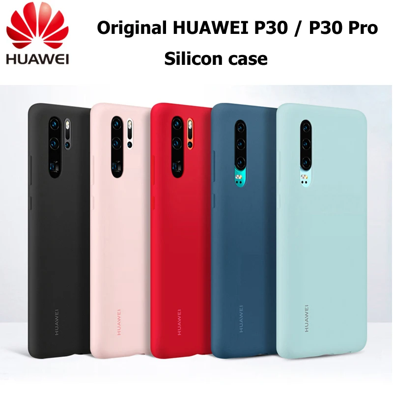 New Original Huawei P30 Pro Case HUAWEI Official Liquid Silicone Protective Cover Microfiber Insided P 30 P30Pro case |