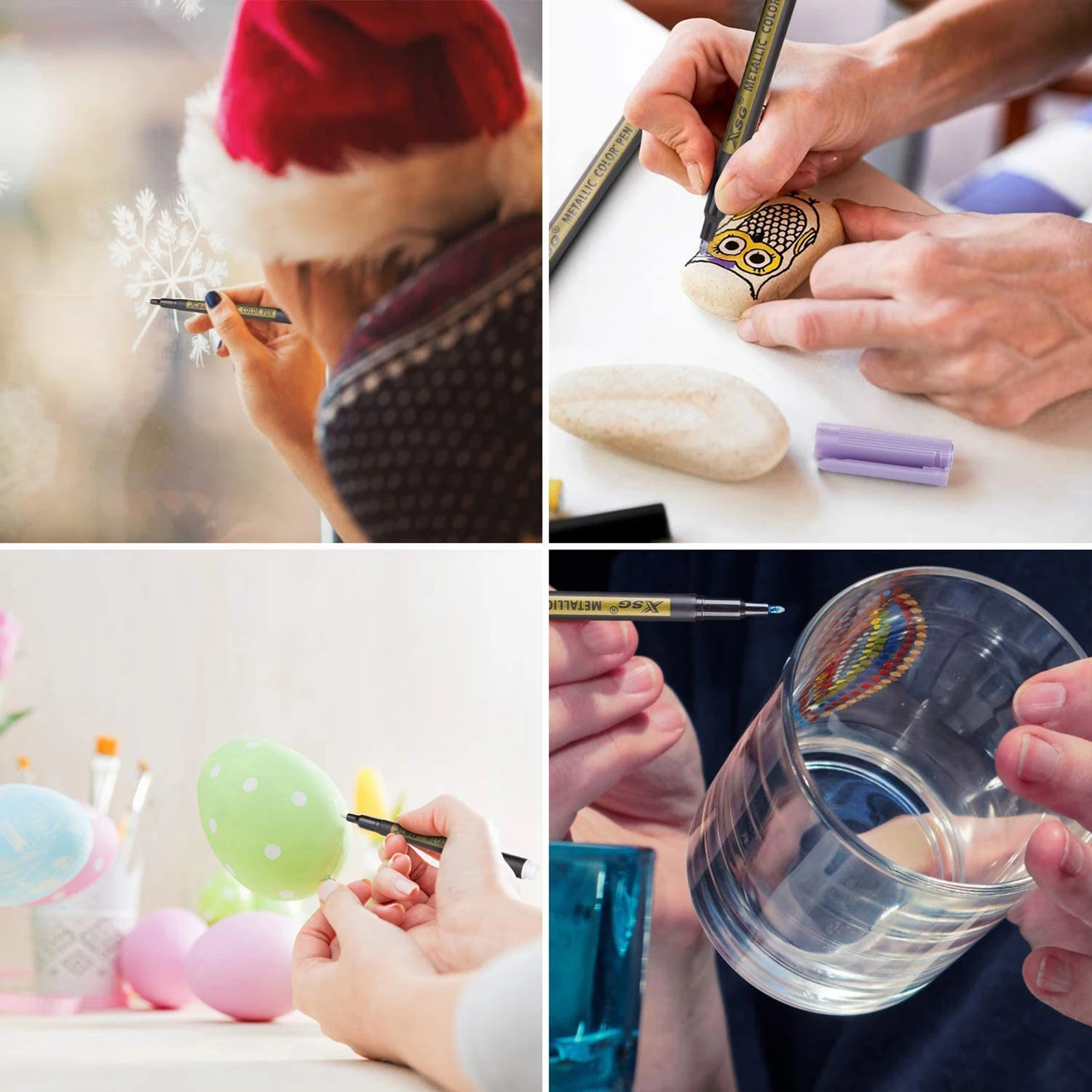 10-Pack Metallic Markers Colors Pens Art Permanent Writing Markers 10-Pack Metallic Markers Colors Pens Art Permanent Writing Markers