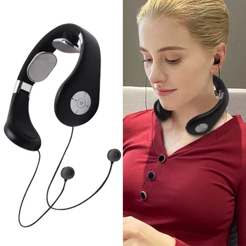 

Home Office Neck Massage Noise Cancelling Bluetooth Neckband Earphones Wireless In-Ear Handfree Foldable Portable Sports Stereo