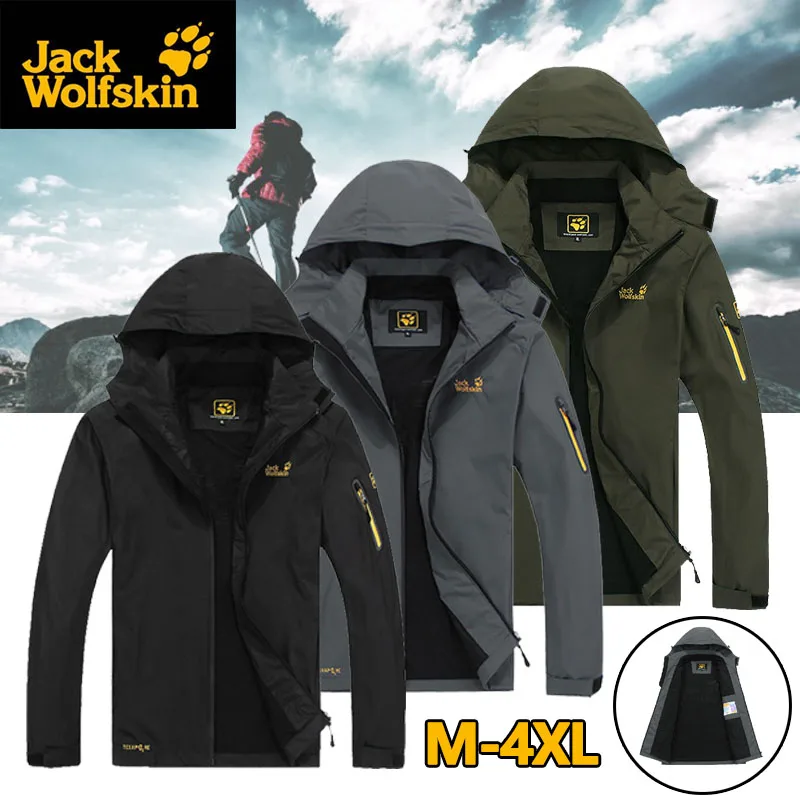 Осенняя Новинка 2021 Мужская Уличная Однослойная водонепроницаемая куртка Jack Wolfskin