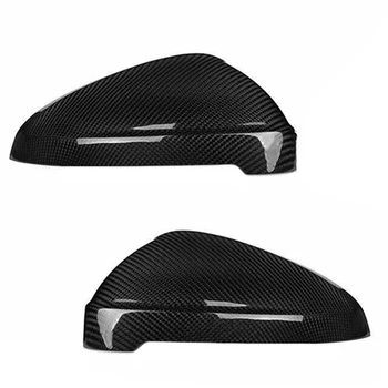 

1Pair Car Carbon Fiber Car Rearview Mirror Cover Cap Trim Fit for Audi RS4 S4 A4 B9 A5 S5