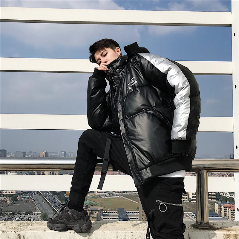 Winter New Korean Version Of The Glossy Waterproof And Windproof Cold Couple Bread Clothes Thick Cotton Jacket